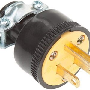 Connector End, Plug, Electrical, w/ Ground, 125v, 15A