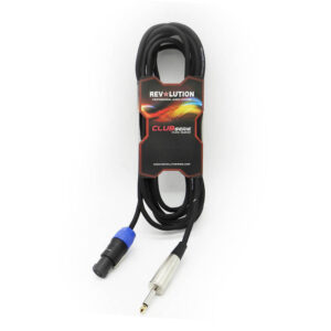 Cable, Audio, 1/4" mono plug to Speakon female, OFC, 16ft, Lex Audio