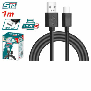 Cable, Charging, USB Type-C to USB Type-A, 1m, Total - Image 2