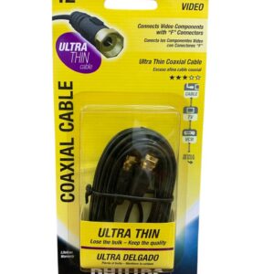 Cable, Coaxial, Ultra-Thin, 12ft, Philips