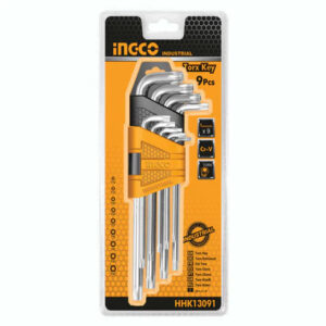 Torx Key Set, 9pc, Cr.V, Ingco - Image 1