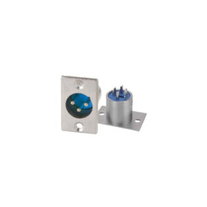 XLR Connector, 3-Pin, Metal Panel Mount - Image 1
