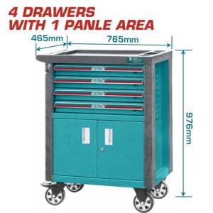 Cart, Tool, 4 Drawers, Total - Image 3
