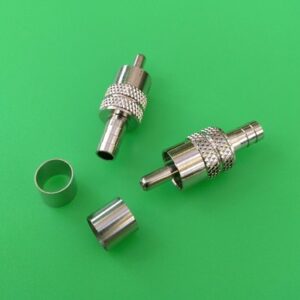 Connector, End, Video, Crimp-on, RCA, (for RG59 cable) - Image 1