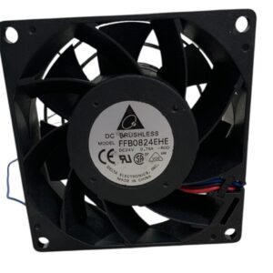 Delta FFB0824EHE DC Brushless Cooling Fan – 24 VDC, 0.75 A, 3" (80 mm) High-Speed Fan - Image 3
