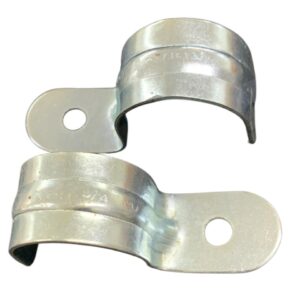 One-Hole Pipe Strap / Half-Saddle Clamp 3/4" – Steel Snap-On Strap