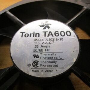 Fan, Cooling, Axial, 6.5", 115v AC, 0.35A, 50/60Hz, Torin / Nidec (A30318-10) - Image 3