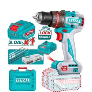 Drill, Impact, Cordless, 42v, 69Nm, 1pc 2A Battery, Total - Image 1