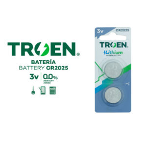 Battery, Button Cell, Lithium, 3v, CR2025 (single), Troen - Image 1
