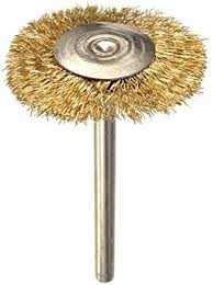 OSCAR Steel Copper Wire Wheel Brush for Grinder / Dremel Rotary Tool