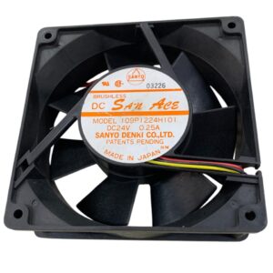 Sanyo Denki 109P1224H101 DC Cooling Fan – 24 V, 0.25 A, 4.5" Brushless Axial Fan - Image 2