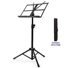 Medium Duty Folding Music Stand with Carrying Bag