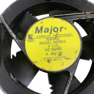 Rotron Major MR2B3 AC Cooling Fan – 115 V AC, 50/60 Hz, 0.40/0.36 A, 6" Industrial Axial Fan - Image 1