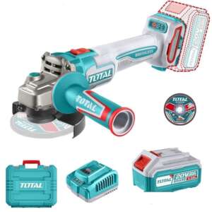 Angle Grinder, 4½, Cordless, 1000w, 20v, 2pc 4A Batteries + Charger, Total