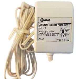 Adapter, Power, Telephone ,12v, 200mA