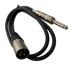 XLR Male to 1/4" Mono Plug Audio Cable – HMC-303, 3 ft Microphone Cable - Image 3