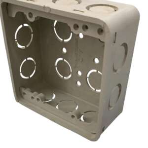 PVC Square Electrical Junction Box – 4" × 4" Utility Box - Image 4