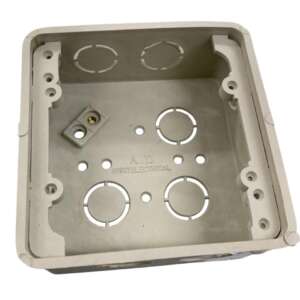 PVC Square Electrical Junction Box – 4" × 4" Utility Box