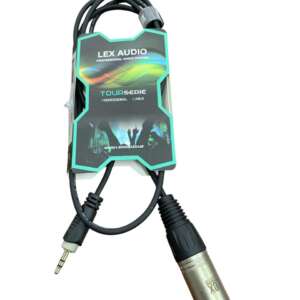 Cable, XLR Male to 3.5mm Jack, 5ft, Lex Audio - Image 1
