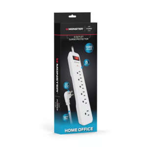 Surge Protector ,15 ft. L, 6 outlets  ,White, 1080 J ,Monster - Image 3