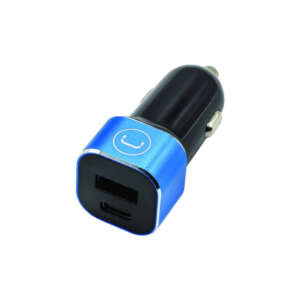 Charger, Car, 12v to Dual 5v, 3A, Type A + C, Unno Tekno - Image 1