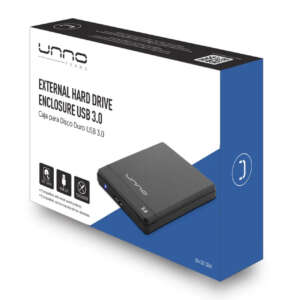 Enclosure, Hard Drive, External, 2.5″ SATA to USB 3.0, Unno Tekno - Image 2