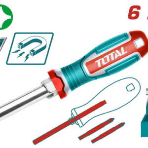Screwdriver Set, 6-in-1,Total