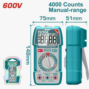 Multimeter, Digital, CATIII, 600v, Total