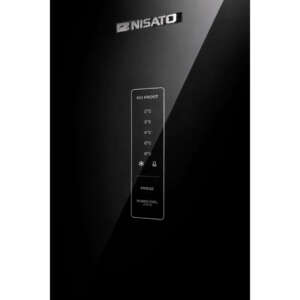 Refrigerator, 14.8 cu.ft., Top Mount, Inverter, No Frost, Digital Panel, Black Glass, Nisato - Image 2