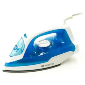 Iron, Steam, 1100w, Non-stick Base, Temp Control, Auto Shutoff, Blue, Nisato
