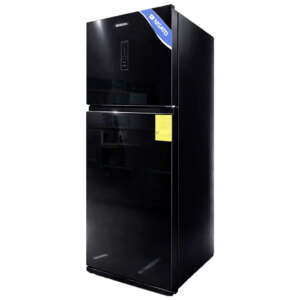 Refrigerator, 14.8 cu.ft., Top Mount, Inverter, No Frost, Digital Panel, Black Glass, Nisato - Image 1