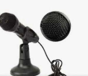 Microphone, Desktop Multimedia, 3.5mm Audio Jack, Weighted Round Base