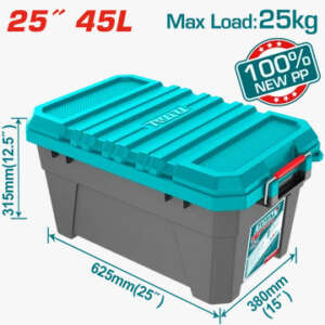Plastic Tool Box 25" , Total