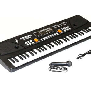 Big Fun 61 Keys Digital Electronic Piano Keyboard with Led Display & Microphone